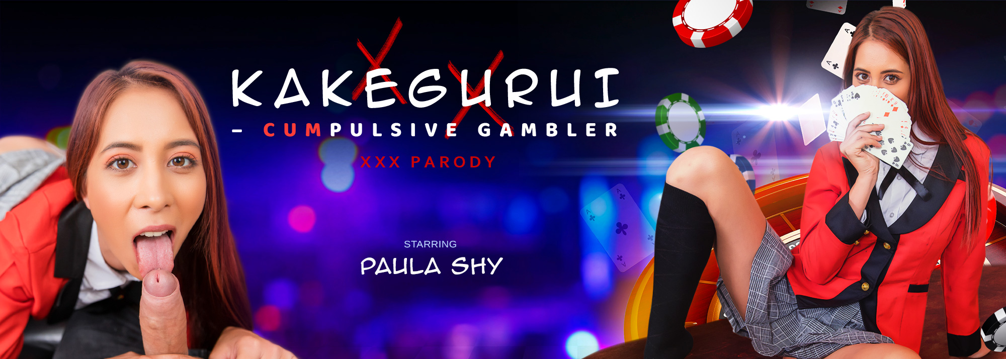 Kakegurui – CUMpulsive Gambler - VR Porn Video, Starring: Paula Shy