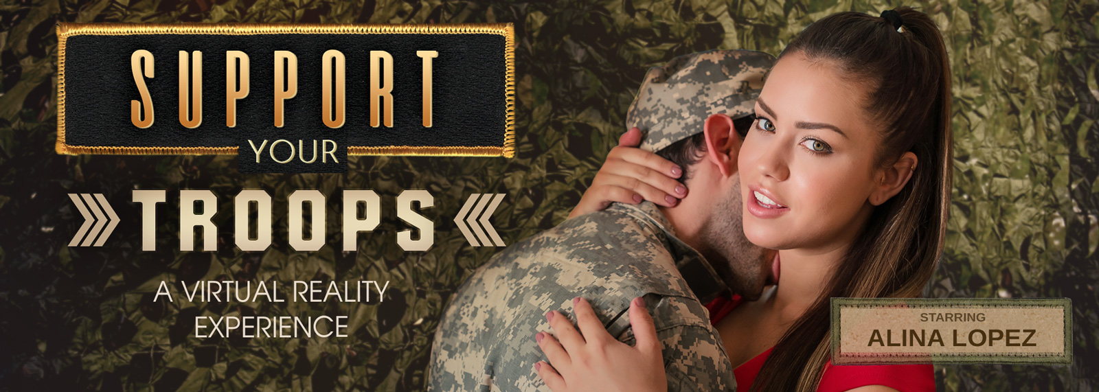 Support Your Troops! - VR Porn Video, Starring: Alina Lopez