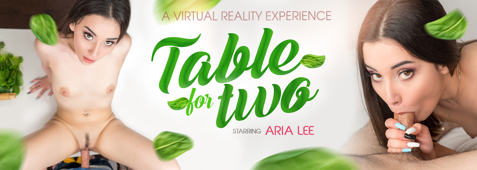 Table For Two - VR Porn Video, Starring: Aria Lee