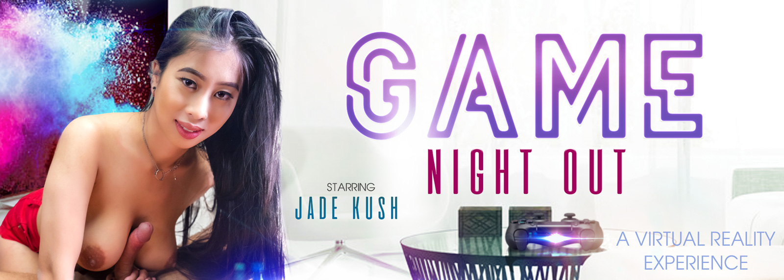 Game Night Out - VR Porn Video, Starring: Jade Kush