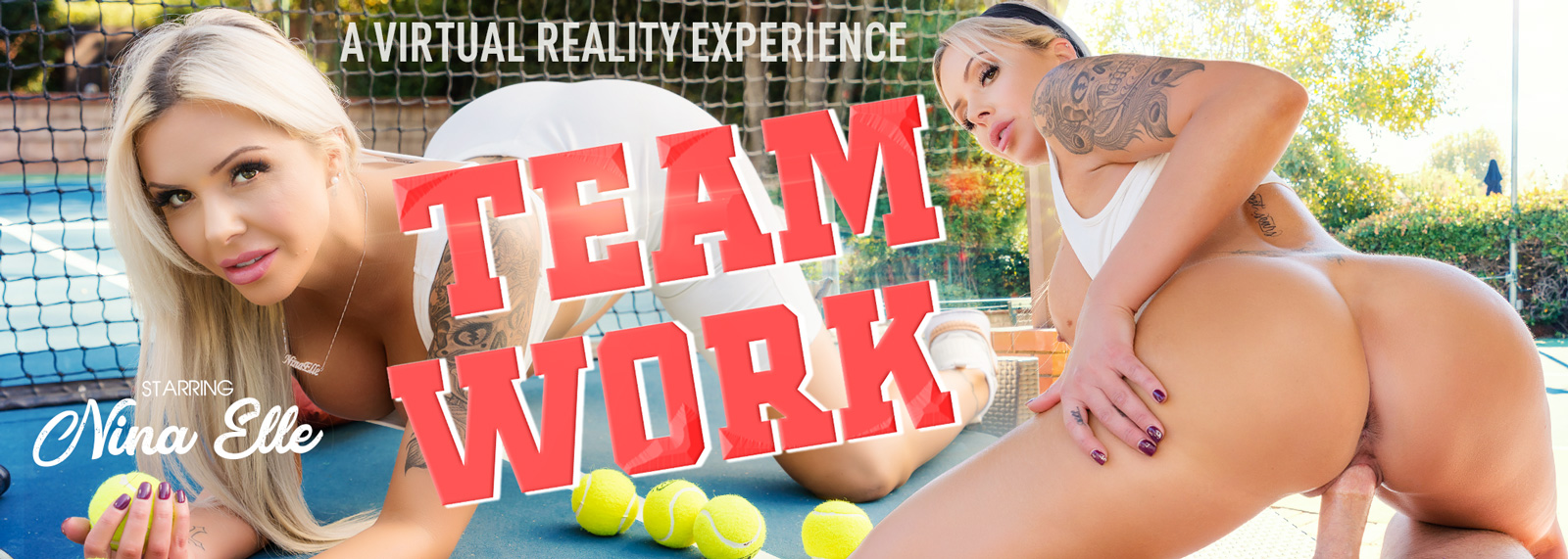 Team Work - VR Porn Video, Starring: Nina Elle
