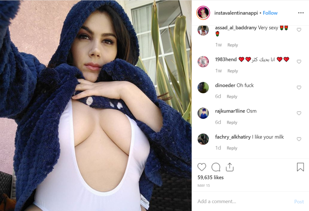 Valentina Nappi Instagram Profile VR Pornstar
