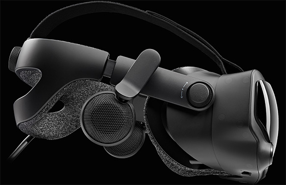 Valve Index VR Headset from the side