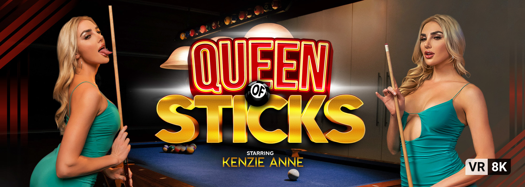 Queen of Sticks - VR Porn Video, Starring: Kenzie Anne