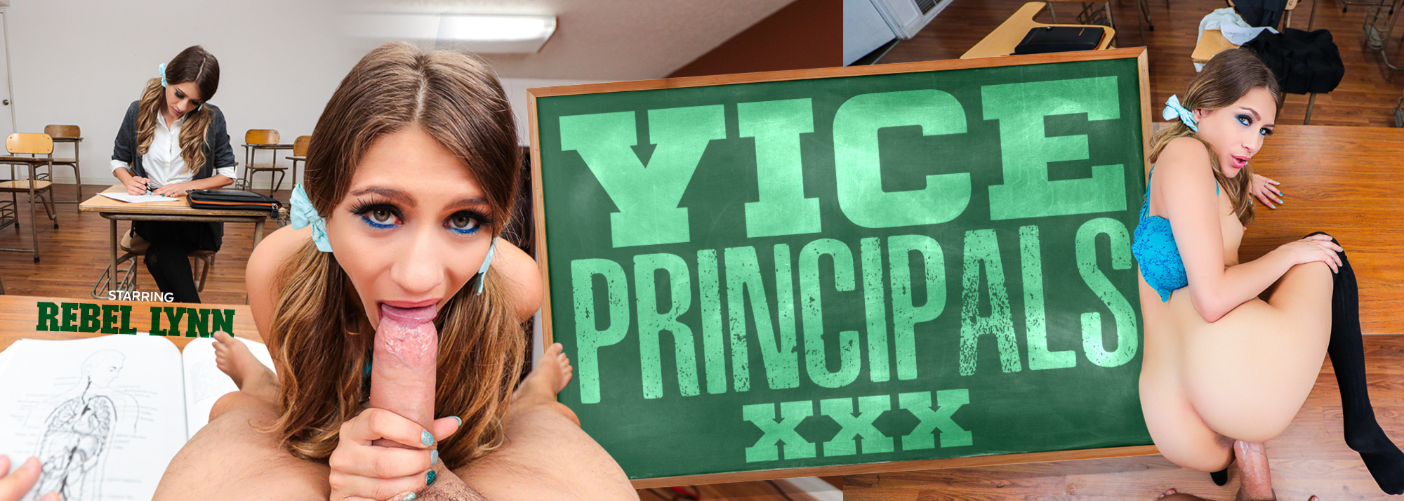 Vice Principals XXX - VR Porn Video, Starring: Rebel Lynn