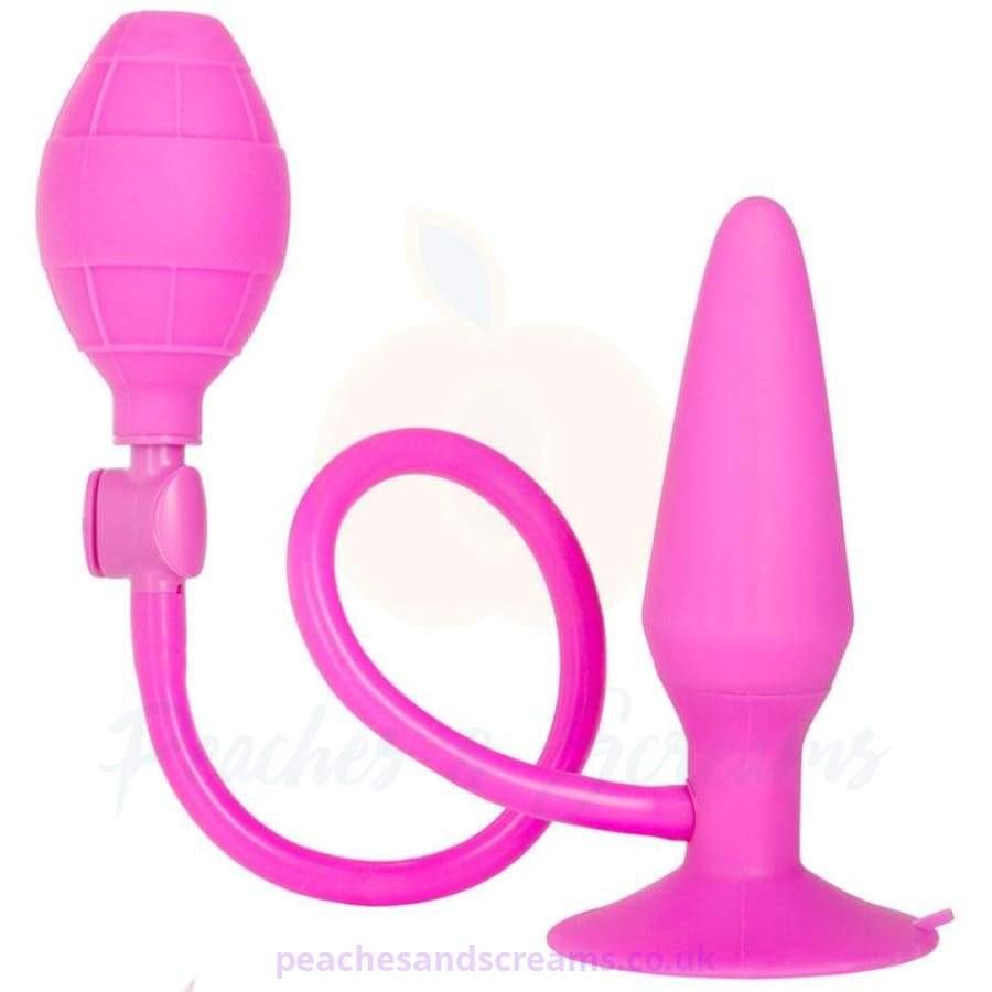 Pink Silicone Inflatable Butt Plug