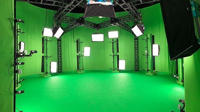 Green Chroma Key Scene