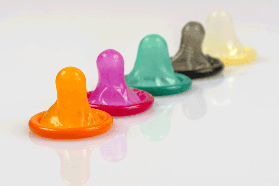 Multicolored Condoms